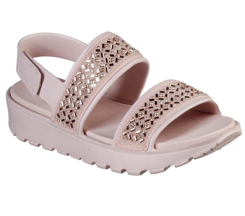 Skechers Cali Gear: Footsteps - Glam Party - Womens Sandals Pink [AU-WX2443]